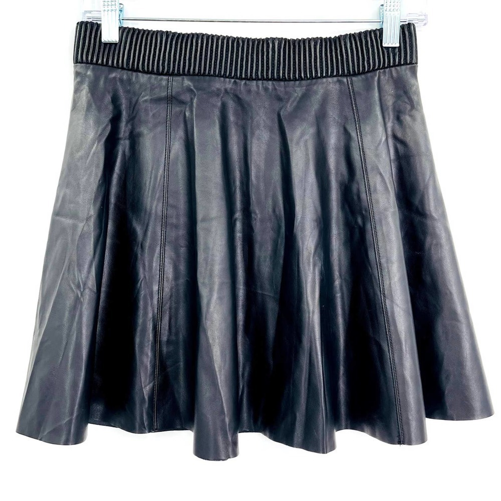 Blank NYC vegan leather pleated mini skirt